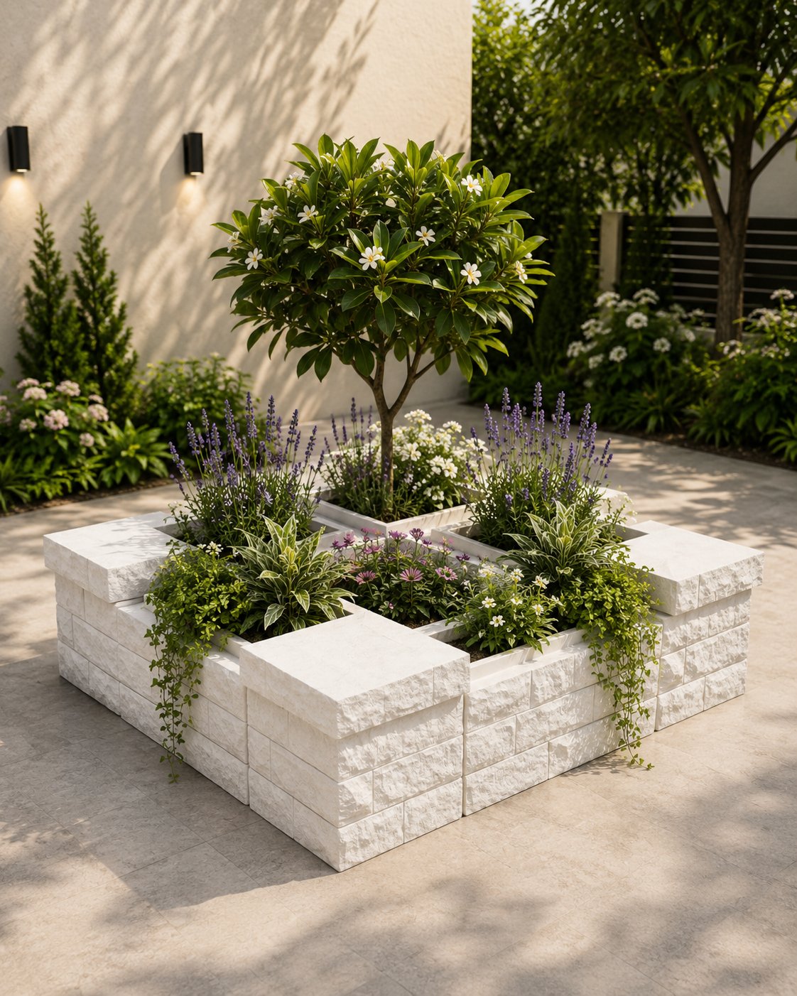 Planter 18 inch 32x32 Close Top White02